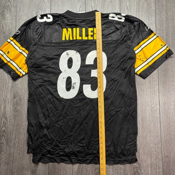 VTG Pittsburg Steelers Heath Miller Reebok NFL Equipment  Jersey Size L #83 - Picture 7 of 9
